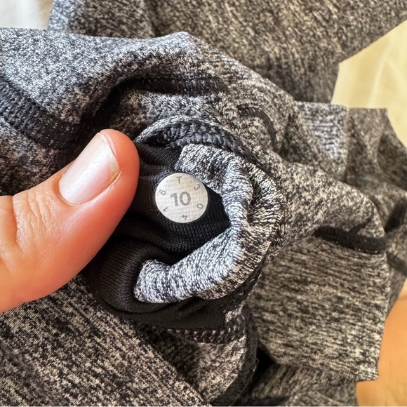 Lululemon wunder under high rise tight heathered black - Picture 8 of 8